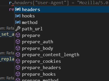 code completion