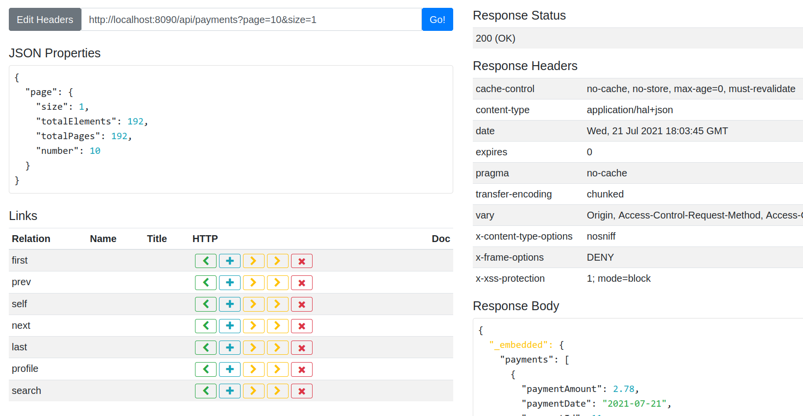 HAL explorer result of execution